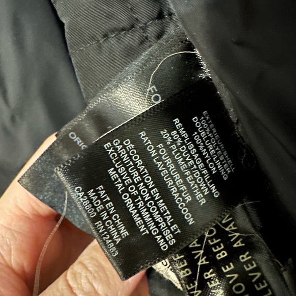 Rudsak black double zippper jacket leather sleeve with fur size S mid length - Picture 11 of 11